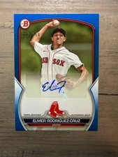 2023 Bowman Paper Prospect Auto Elmer Rodriguez-Cruz #PPA-ER True Blue /150