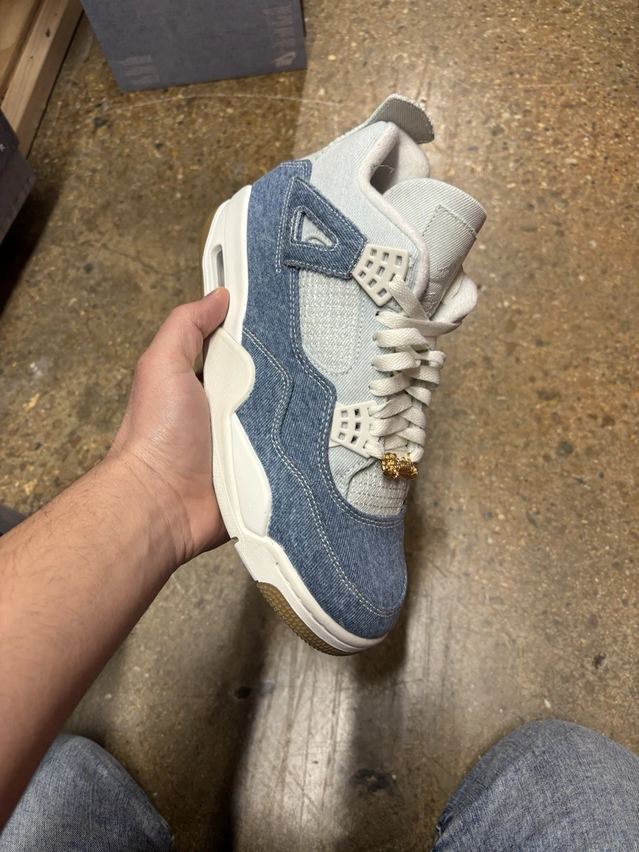 Jordan 4 Retro TEX Worn Blue Denim W for sale | eBay