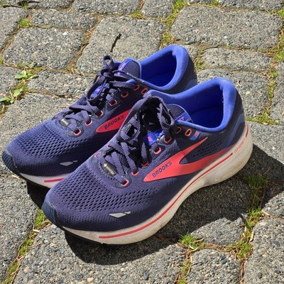 Brooks Womens Ghost 15 Size 10 B GTX 1203821B460 Blue Running Shoes Sneakers 
