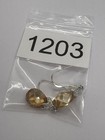 Sterling Silver Citrine Teardrop Earrings 4.8grams Faceted — photo 8