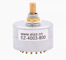 EIZZ 3 Ways 4 Poles Audio Signal Source Selector Rotary Switch 3 Input 1 Output