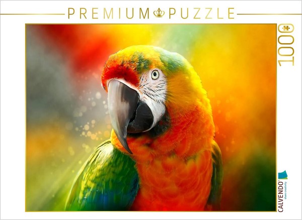 Calvendo Puzzle My Colorful Parrot | 1000 Pieces, Finished Size 25.2 × 18.9 In (-image