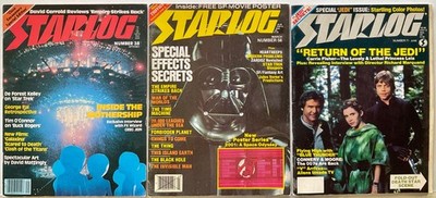 STARLOG Magazine LOT of 3 VTG Issues - Sept 1980, March 1982 & June 1983 - VGC
