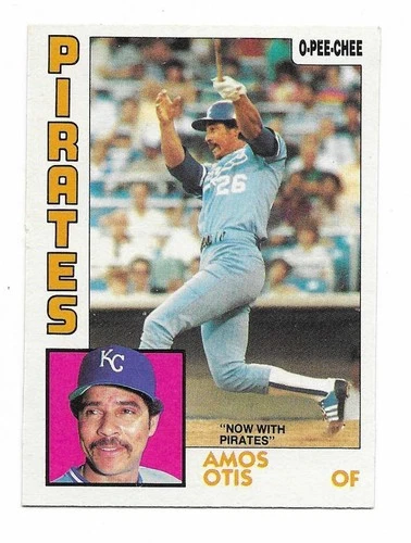 1984 OPC O-Pee-Chee Baseball Amos Otis #53 Pittsburgh Pirates Royals NM/MT