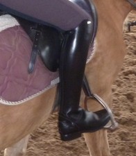 Petrie Leeds Leder Reitstiefel schwarz Dressur