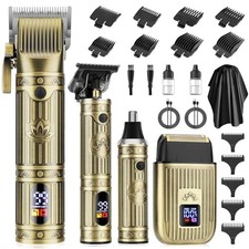 Professional Hair Clippers for Men, Cordless Beard Trimmer, Nose Bronze993