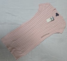 Ralph Lauren Dress Girls M 8 10 Pink Cable Knit Sweater Pony
