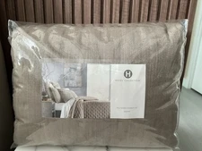 Hotel Collection Yarn Dye Full/Queen Coverlet Quilted & Pillowshams Set, New