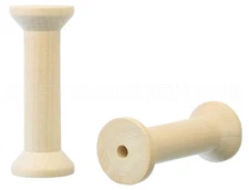 5 inch Wood Spools 2 Pack 5x1-7/8 Inch Empty Natural Craft for Thread Cord