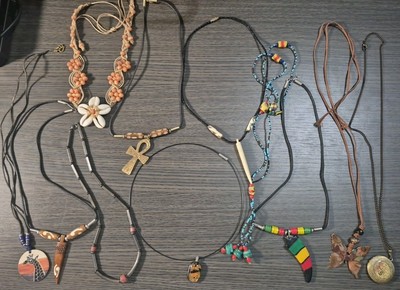 Vintage To Now Necklace  11 Pc Some Ethnic Pieces 