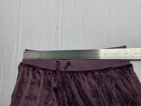 Victoria's Secret Corduroy Pants Womens S Purple Relaxed Fit Wide Leg Drawstring