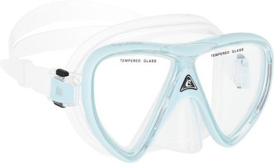 Cressi Ikarus 2-Lens Masks Clear/Ice Cyan Dn330023