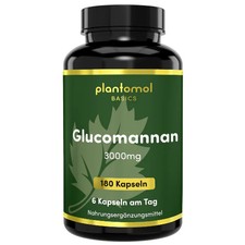 plantomol® Basics Glucomannan Kapseln - 3000mg Glucomannan aus der Konjak-Knolle