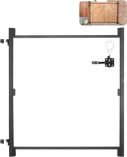 Gate Building Kit, Fits 60 to 96 in Wide Openings, up from 6 to 7 Ft High Fence,