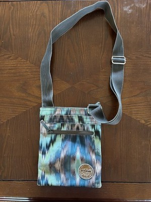 Dakine Blue Jive Adona Teal Adjustable Crossbody Bag Zip Closure
