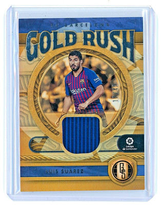 2022-23 Chronicles Barcelona Gold Rush Luis Suarez /49 Player Worn Patch GR-LS