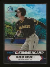 ROBERT HASSELL 2021 Bowman Chrome 2020 Summer Camp Insert San Diego Padres #SC-9