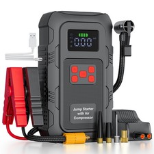 Car Jump Starter with Air compressor 6000A Car Battery Booster Jumper Starter