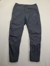 Nike Tech Pack Pants Mens 32 Black Performance Drawstring Skater Swoosh