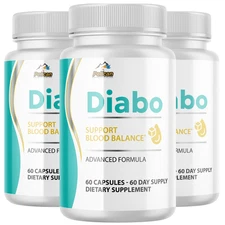 Diabo- Blood Support- 3 Bottles- 180 Capsules