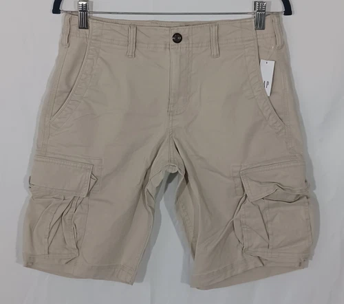 Gap Khakis Men's Beige Cargo Shorts Size 28 11" Inseam