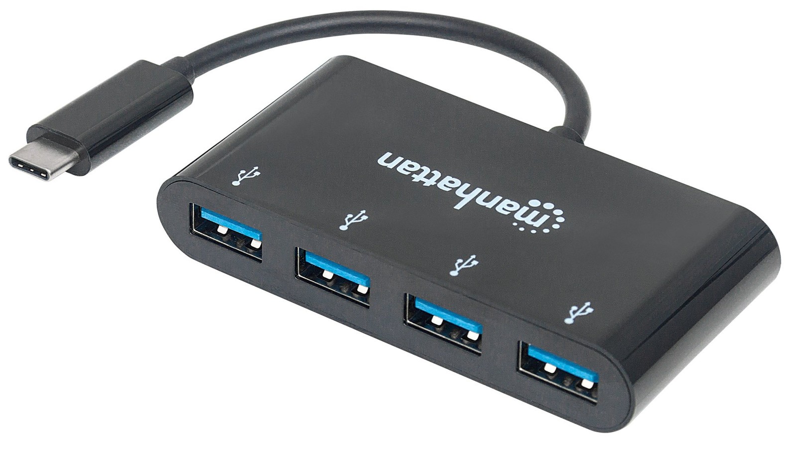Usb-C Dock/Hub 4-Port- 4X Usb-A Usb 3.0 Bus Power Black NUOVO