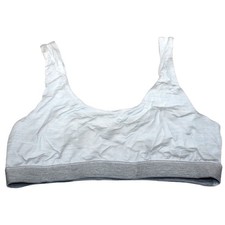 Allbirds Trino Bralette Women's Peppercorn Gray Merino Wool Blend Size XS 31-14"