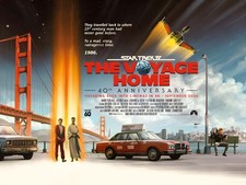 STAR TREK IV THE VOYAGE HOME 4k 40th Anniversary quad poster print 30x40" FREEPP