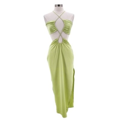 Beginning Boutique Womens 10 Dress Taylor Green Maxi Green Cocktail Party  Summer | eBay