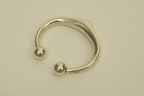 Authentic Cartier C Decor Logo Sterling Silver 925 Ball Tip Charm Accessory - Picture 2 of 11