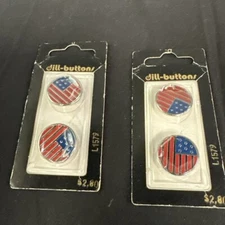 Dill Buttons American Flag 2 Packs