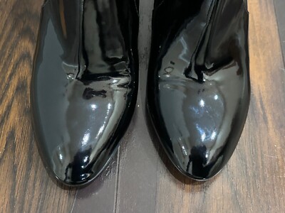 Louis Vuitton Flower Block Silhouette Heel Patent Black  display picture 1