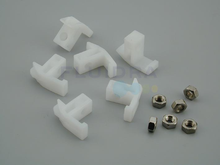 CLIP E DADI FISSAGGIO FARO ASTRAL POOL PER PISCINA RESISTENTI AL CLORO