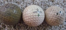 3 DIFFERENT VINTAGE SPALDING KRO-FLITE GOLF BALLS