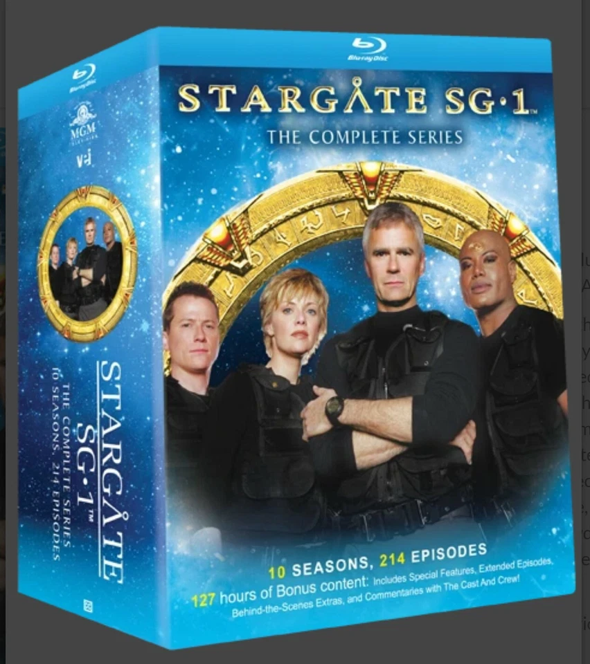 Stargate SG-1 The Complete Series Blu-ray Collection (Seasons 1-10,Region Free) Foto 3 de 4