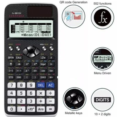 UNIVERSAL Fx-991ex Classwiz Advanced Engineering Scientific Calculator-552 Function~🔥