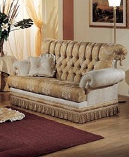 DIVANO 2 POSTI PRINCIPE LAVORAZIONE CAPITONNE' TESSUTI LUSSOx SOGGIORNO SALOTTO