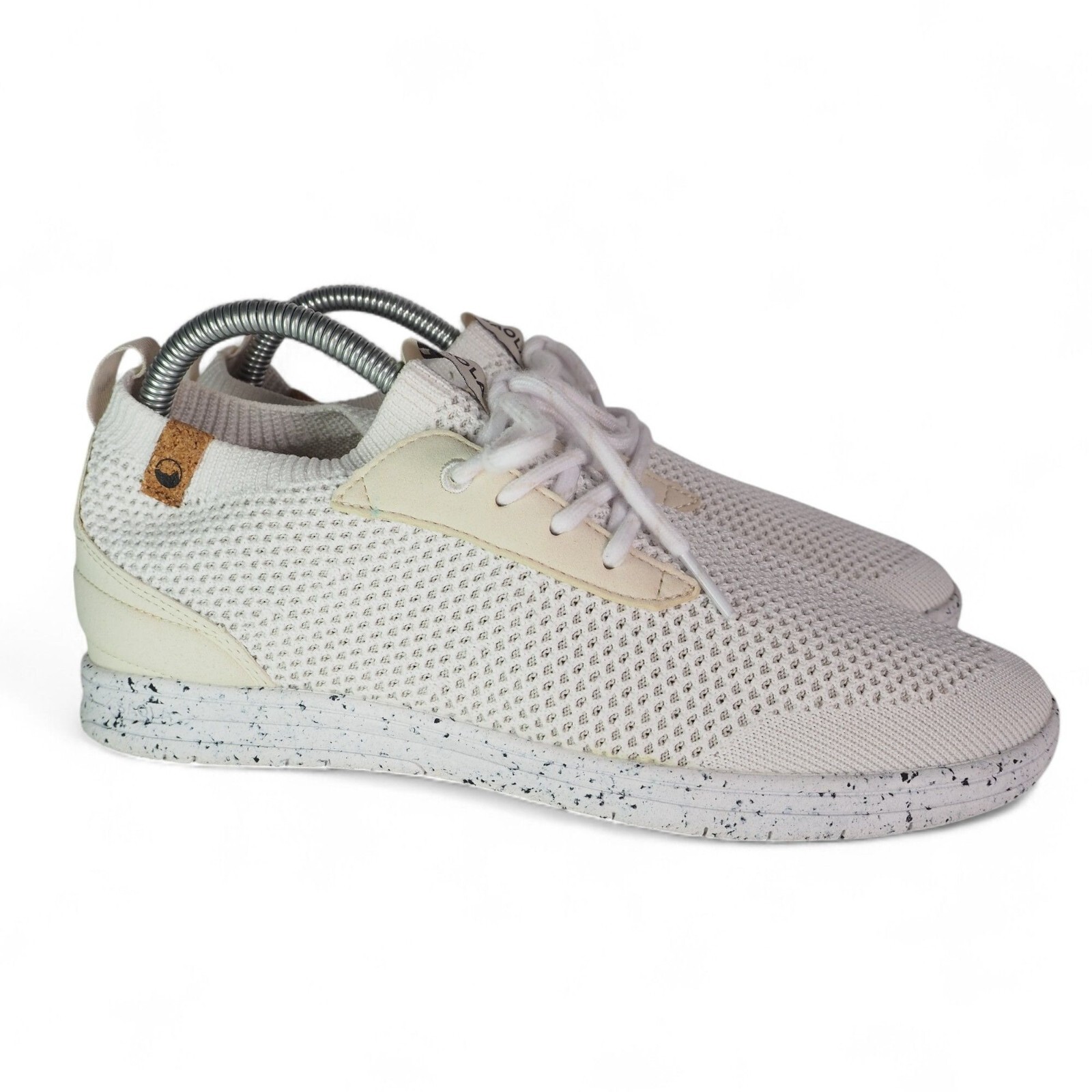 Scarpe da ginnastica casual Saola Mindo Vegan Friendly in maglia bianco sporco donna 8 5