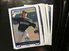 2012 Bowman Chrome BCP126 Christian Bergman 9 count lot Rockies