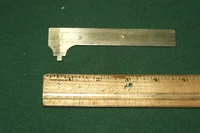 Vintage PENN TOOL CO 4-1/2" Brass Pocket Sliding Rule Inv#HA84W