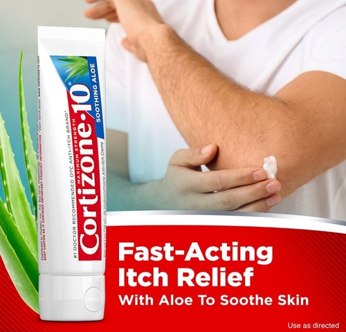 Cortizone 10 Maximum Strength ~ Soothing Aloe Cream Large 28g NEW. - Picture 4 of 7