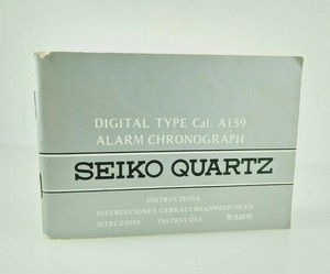 seiko alarm chronograph instructions