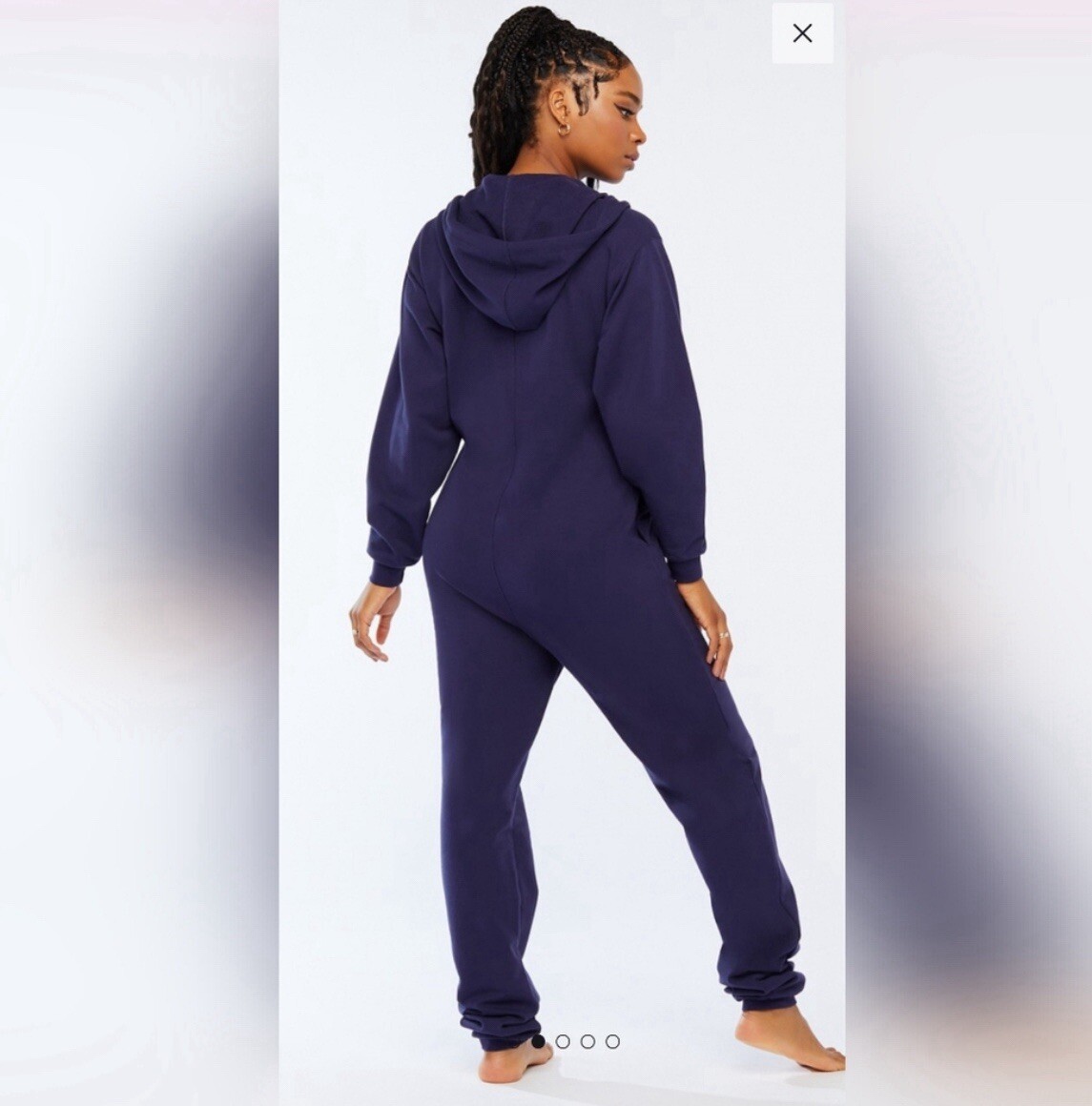 Savage X Fenty hooded sleepwear medieval blue size 3X brand new
