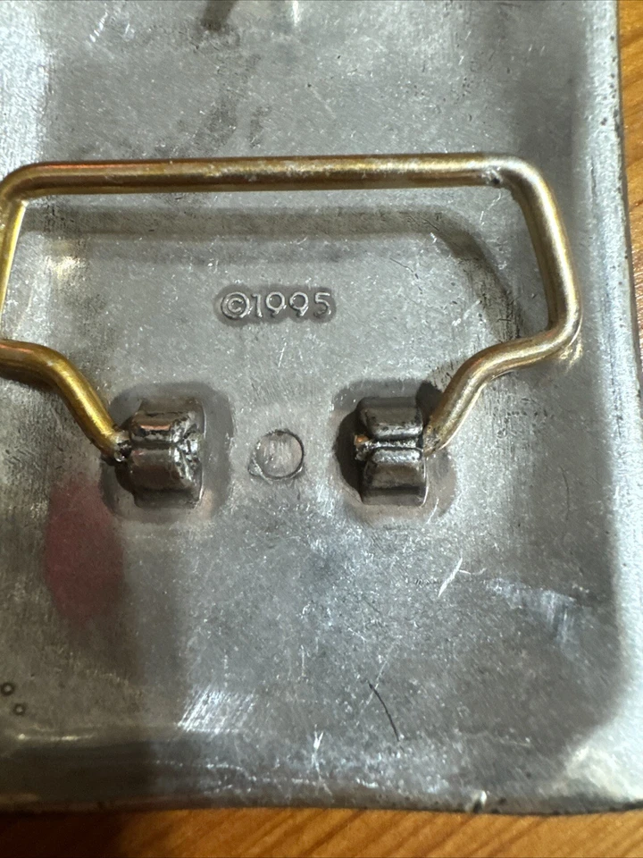 Fivela de cinto rara do sudoeste floral videira vaqueira rodeio navajo banhado a prata - Imagem 4 de 4