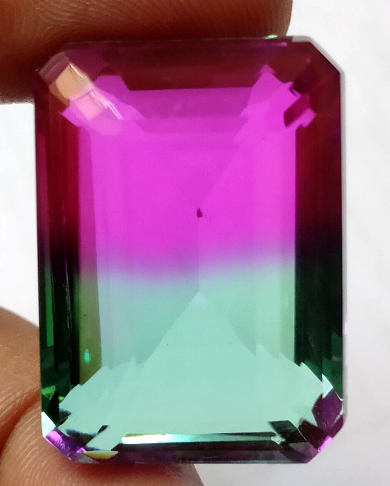 AAA+ 99.2 Ct. Large Tourmaline Faceted Emerald Cut Loose Gemstone Gift for Women - Image 2 of 4