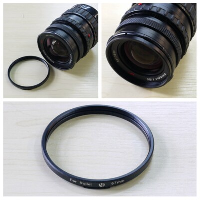 For Rollei 6000 6008 HY6 SL66 Bay Vl Bayonet Mount to 67mm Filter Adapter Ring
