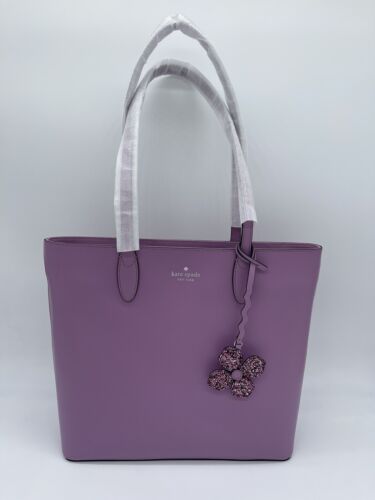 329 $ Kate Spade Kerri Medium Beuteltasche Tasche Baldrian lila Lavendel Handtasche - Bild 2 von 13