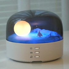 Bluetooth Wireless Portable Speaker  Moon Landscape Lamp Best Gift 4 Kids Room