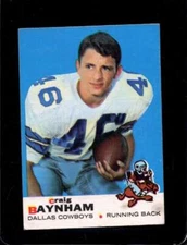 1969 TOPPS #122 CRAIG BAYNHAM VG+ COWBOYS *X60314