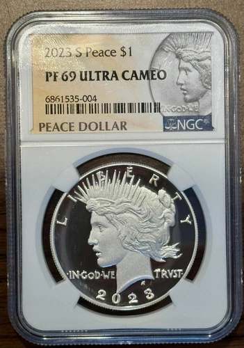 2023 S Peace Silver Dollar $1 NGC PF 69 Proof ULTRA CAMEO